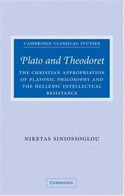 Plato and Theodoret by Niketas Siniossoglou