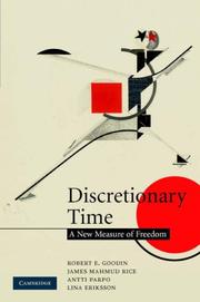 Cover of: Discretionary Time | Robert E. Goodin