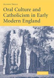Cover of: Oral Culture and Catholicism in Early Modern England by Alison Shell