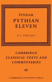 Cover of: Pindar by P. J. Finglass