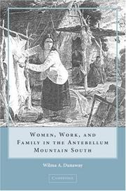 Cover of: Women, Work and Family in the Antebellum Mountain South