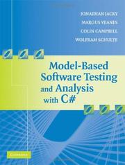 Cover of: Model-Based Software Testing and Analysis with C# by Jonathan Jacky, Margus Veanes, Colin Campbell, Wolfram Schulte