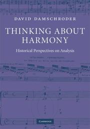 Cover of: Thinking about Harmony by David Damschroder