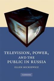 Cover of: Television, Power, and the Public in Russia