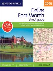 Cover of: Rand Mcnally 2006 Dallas And Fort Worth, Taxas | Rand McNally