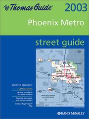 Cover of: Thomas Guide 2003 Phoenix Metro Street Guide | Thomas Brothers Maps