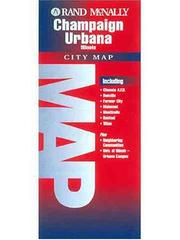 Cover of: Folded Map-Champaign & Urbana (Rand McNally) by Rand McNally, Seeger Map Co