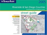 Cover of: Thomas Guide 2005 Riverside & San Diego Counties | 