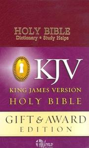 Cover of: KJV Gift and Award Bible