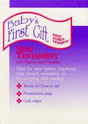 Cover of: KJV Baby's First Gift New Testament (Baby's First Gift, Mw01)