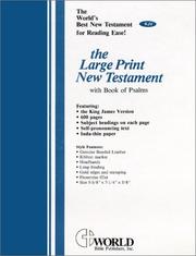 Large Print New Testament with Psalms by Thomas Nelson