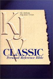 Cover of: Classic Personal Reference Bible | 