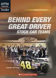 Cover of: Behind Every Great Driver by Joanne Mattern