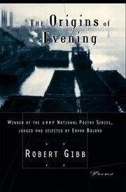 Cover of: The origins of evening: poems