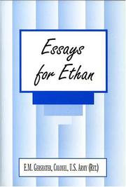 Cover of: Essays for Ethan | E. M. Gershater