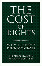 Cover of: The cost of rights by Holmes, Stephen