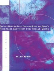 Cover of: Practice-Oriented Study Guide for Research Methods for Social Work by Allen Rubin