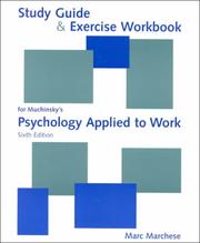 Cover of: Study Guide & Exercise Workbook for Muchinsky