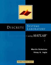 Cover of: Discrete Systems Laboratory Using MATLAB (Bookware Companion Series (Pacific Grove, Calif.).) by Martin Schetzen, Vinay K. Ingle