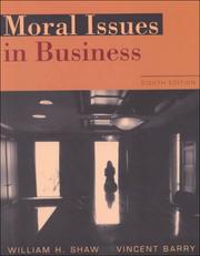 Cover of: Moral Issues in Business (Non-InfoTrac Version)