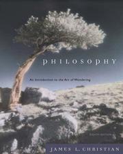 Cover of: Philosophy: An Introduction to the Art of Wondering