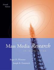 Cover of: Mass Media Research