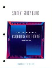 Cover of: Psychology for Teaching (Study Guide)