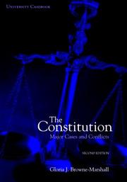Cover of: The Constitution: Major Cases and Conflicts (2nd Edition)
