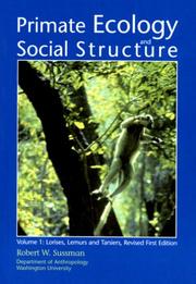 Cover of: Primate Ecology and Social Structure, Vol. I: Lorises, Lemurs and Tarsiers, Revised Edition