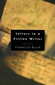 Cover of: Letters to a fiction writer