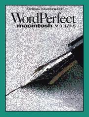 Cover of: WordPerfect Macintosh, Version 3.1/Version 3.5 by WordPerfect Corporation