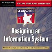 Cover of: SCANS 2000: Designing an Information System: Virtual Workplace Simulations CD