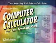 Cover of Computer Calculator for the Ten-Key Pad by Barbara Henry