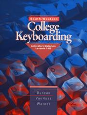 Cover of: South Western College Keyboarding\Laboratory Materials Lesson 1-60 by Katherine Duncan Aimone