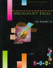 Cover of: Microsoft Excel for Windows 95: QuickTorial