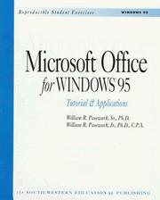 Cover of: Microsoft Office for Windows 95: Tutorial & Applications (Df - Computer Applications Series)