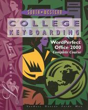 Cover of: College Keyboarding, COREL 2000 Complete Course, Text w/Template Disk: Lessons 1-180