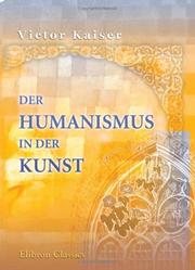 Cover of: Der Humanismus in der Kunst
