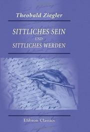 Cover of: Sittliches Sein und sittliches Werden
