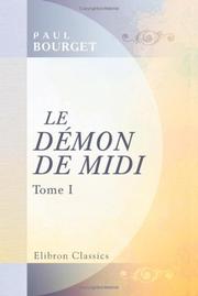 Le Démon de Midi by Paul Bourget