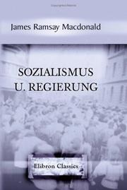 Cover of: Sozialismus u. Regierung: Autorisierte Übersetzung von Oskar Petersson