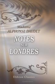 Cover of: Notes sur Londres: Mai 1895