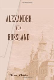 Cover of: Alexander von Russland