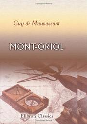 Cover of: Mont-Oriol by Guy de Maupassant