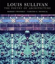 Cover of: Louis Sullivan: The Poetry of Architecture