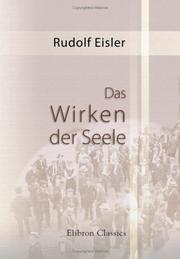 Cover of: Das Wirken der Seele by Rudolf Eisler