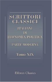 Cover of: Scrittori classici italiani di economia politica by 