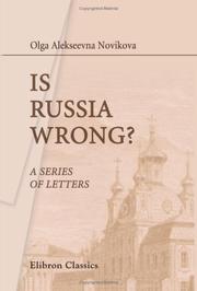 Cover of: Is Russia Wrong? | Olga Alekseevna Novikova