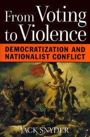 Cover of: From Voting to Violence | Jack L. Snyder