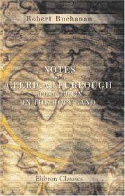 Cover of: Notes of a Clerical Furlough Spent Chiefly in the Holy Land: With a sketch of the voyage out in the yacht "St Ursula"